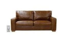 Heart of House Eton Large Leather Sofa - Tan